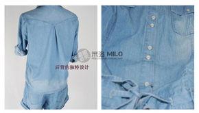 明星牛仔连体裤图片,明星演绎时尚连体裤潮流